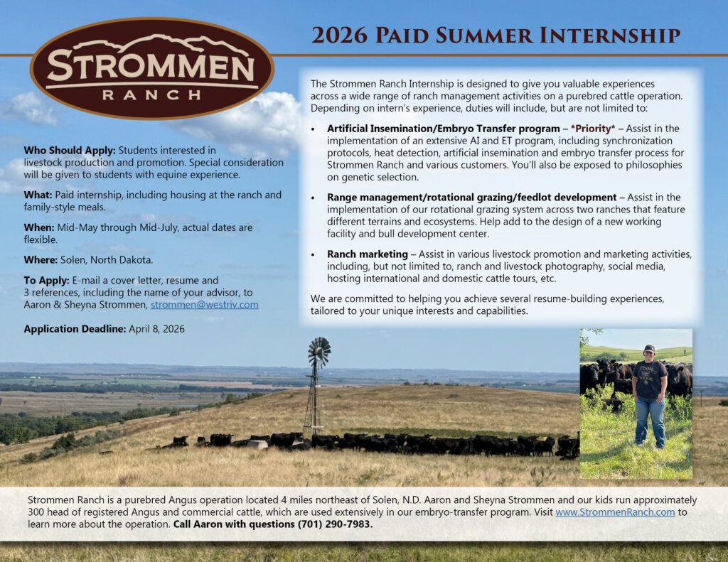 StrommenRanchInternship_2026_Summer
